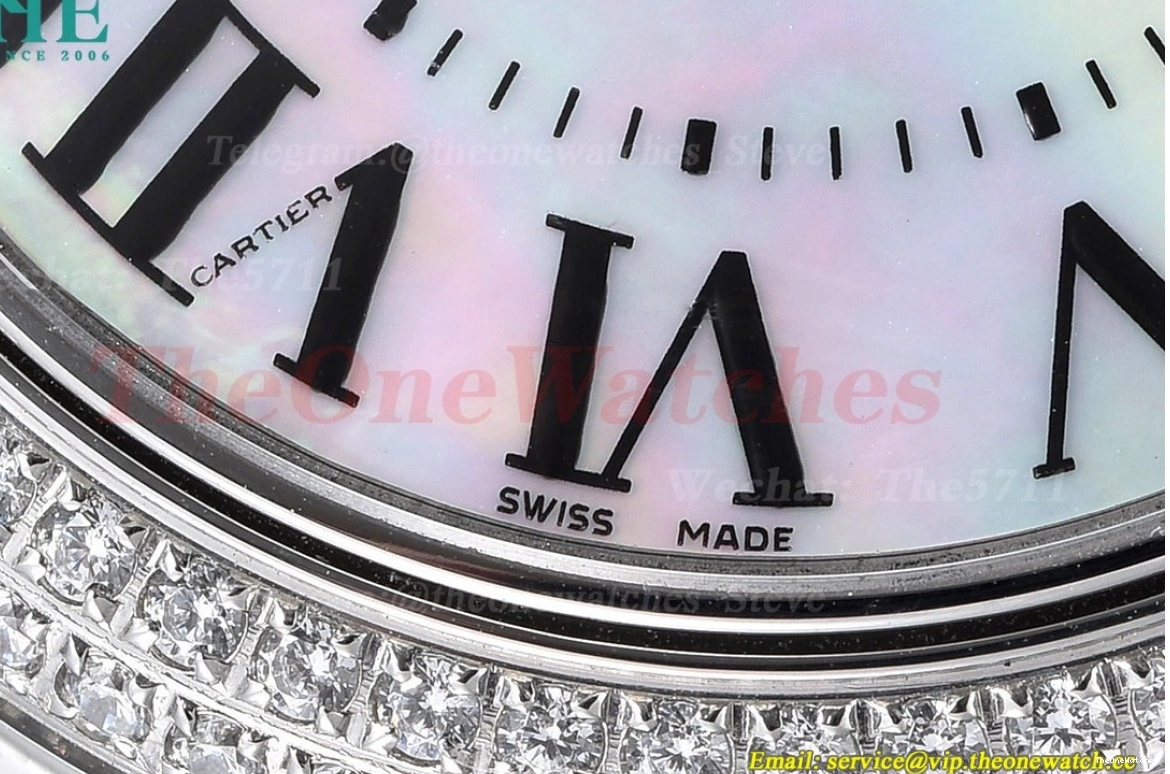 De Dia Bleu GDF LE Ballon Cartier Mop Dial NH05 SS 33mm 0331